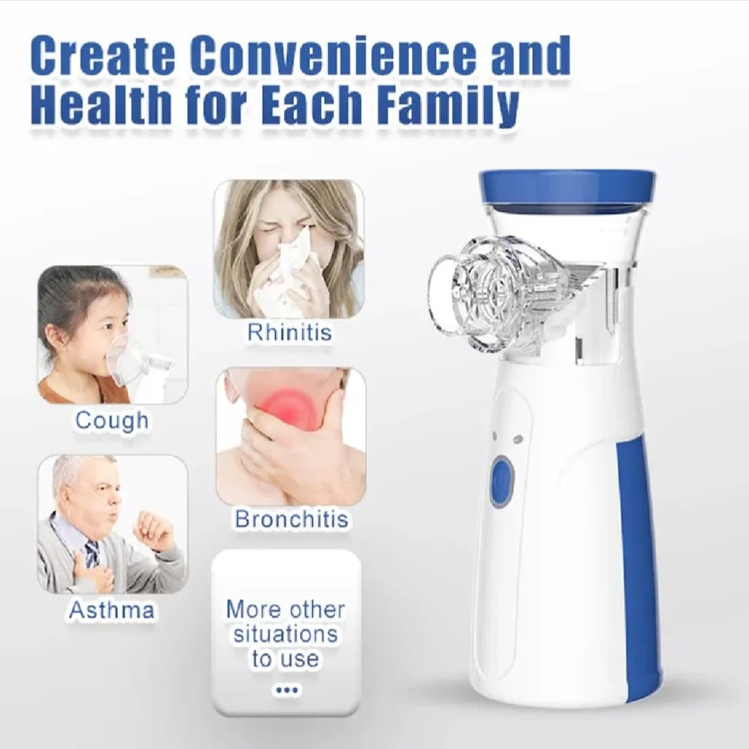 Mesh Portable Nebulizer Machine & Mask for Kids and Adults Mini Inhaler Nebulizer